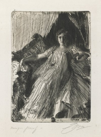 Maud Cassel (Mrs. Ashley) von Anders Leonard Zorn